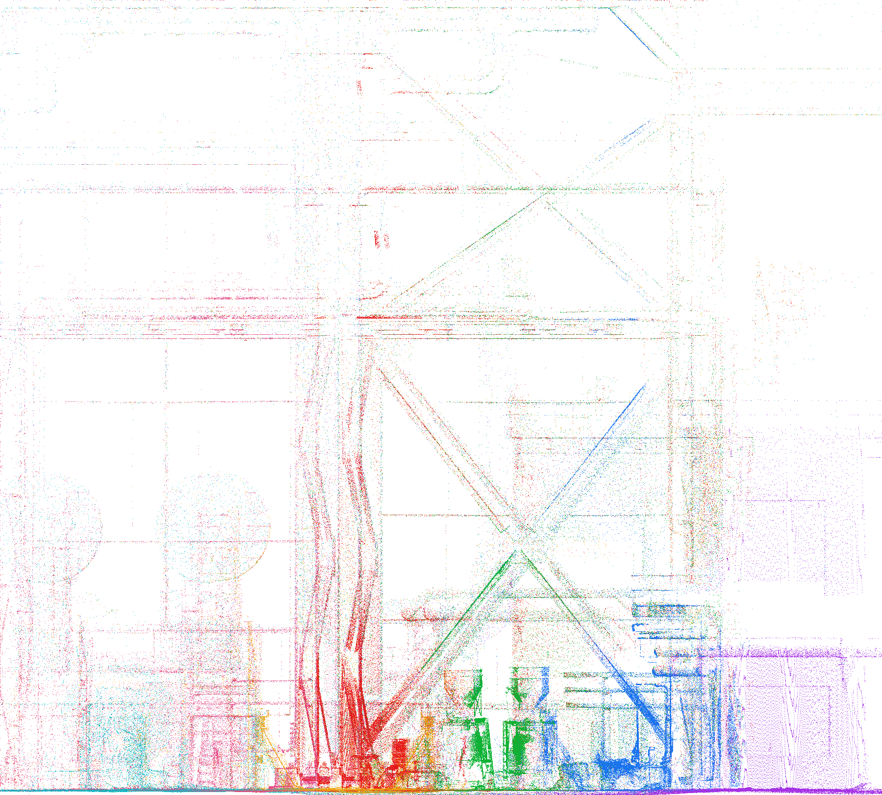 Elevation of the captured ladle scan