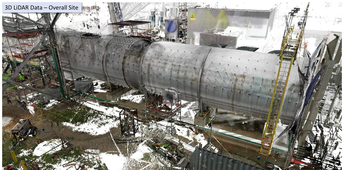 3D LiDAR point cloud of a thermal oxidizer