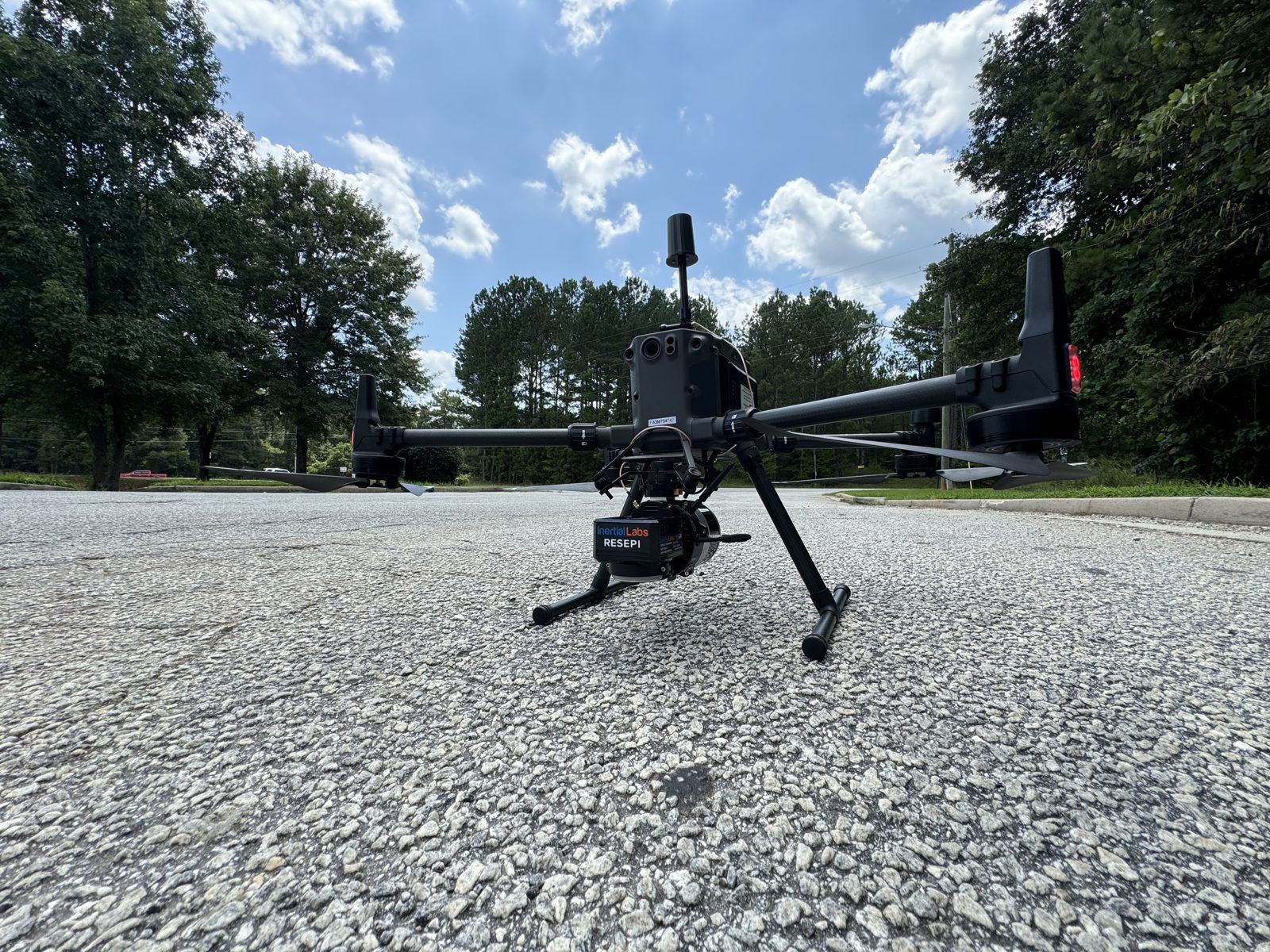 Drone LiDAR rig on site